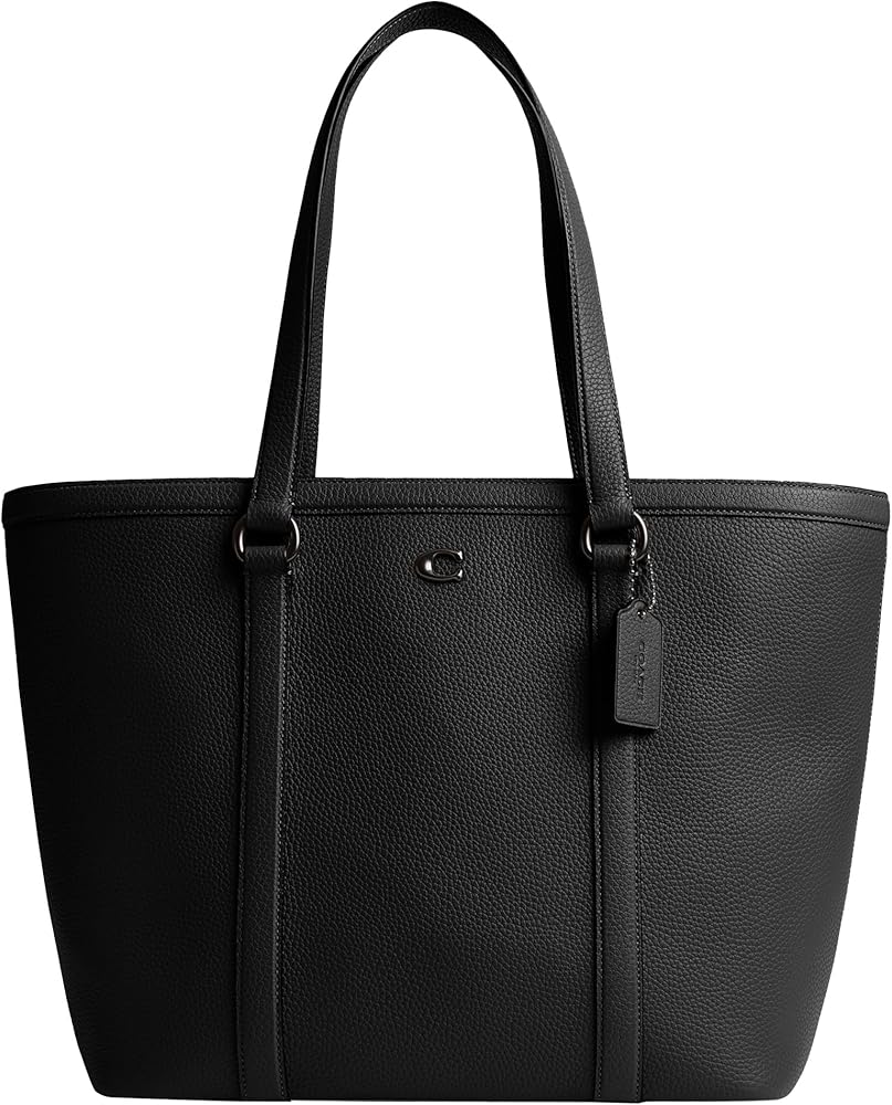 Amazon | COACH メンズ ゴッサムジップトップトート, ブラック, One