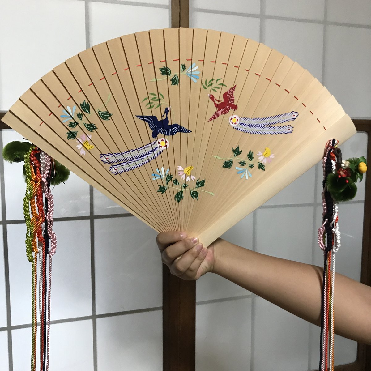 浦安の舞用の檜扇が届きました。檜扇職人さんの高齢化や減少により届く