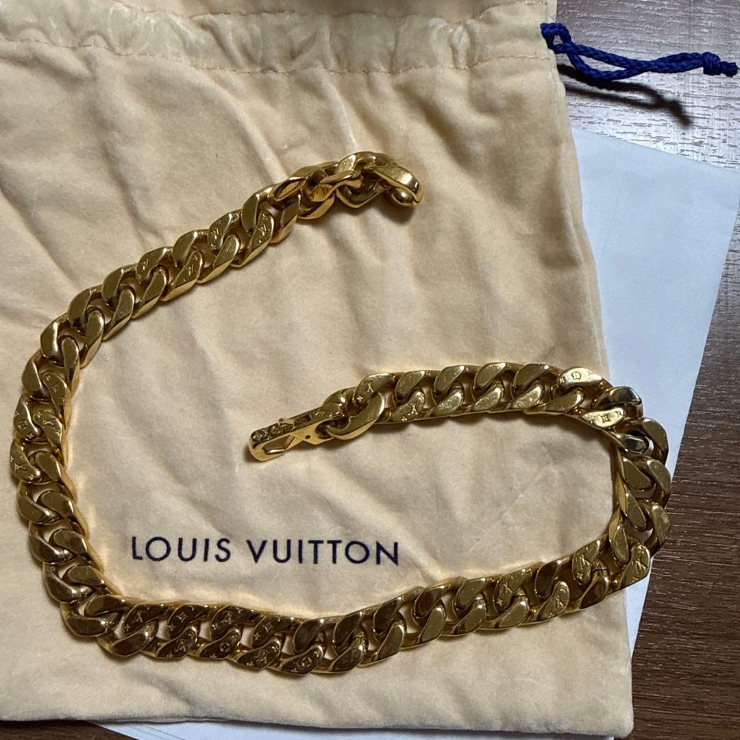 LOUIS VUITTON 金メッキ チェーンネックレス LOUIS VUITTON（ルイ・ヴィトン） ネックレス レディース メンズ
