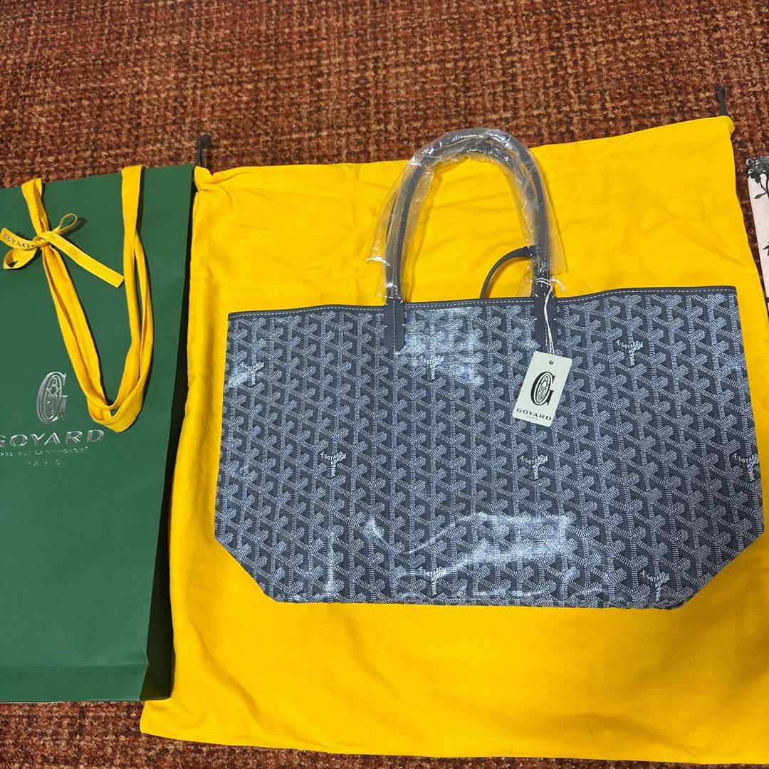 Goyard サンルイ グレー トートバッグ ポーチ付き 新品未使用 GOYARD（ゴヤール） 【ゴヤール サンルイPM】グレー トートバッグ