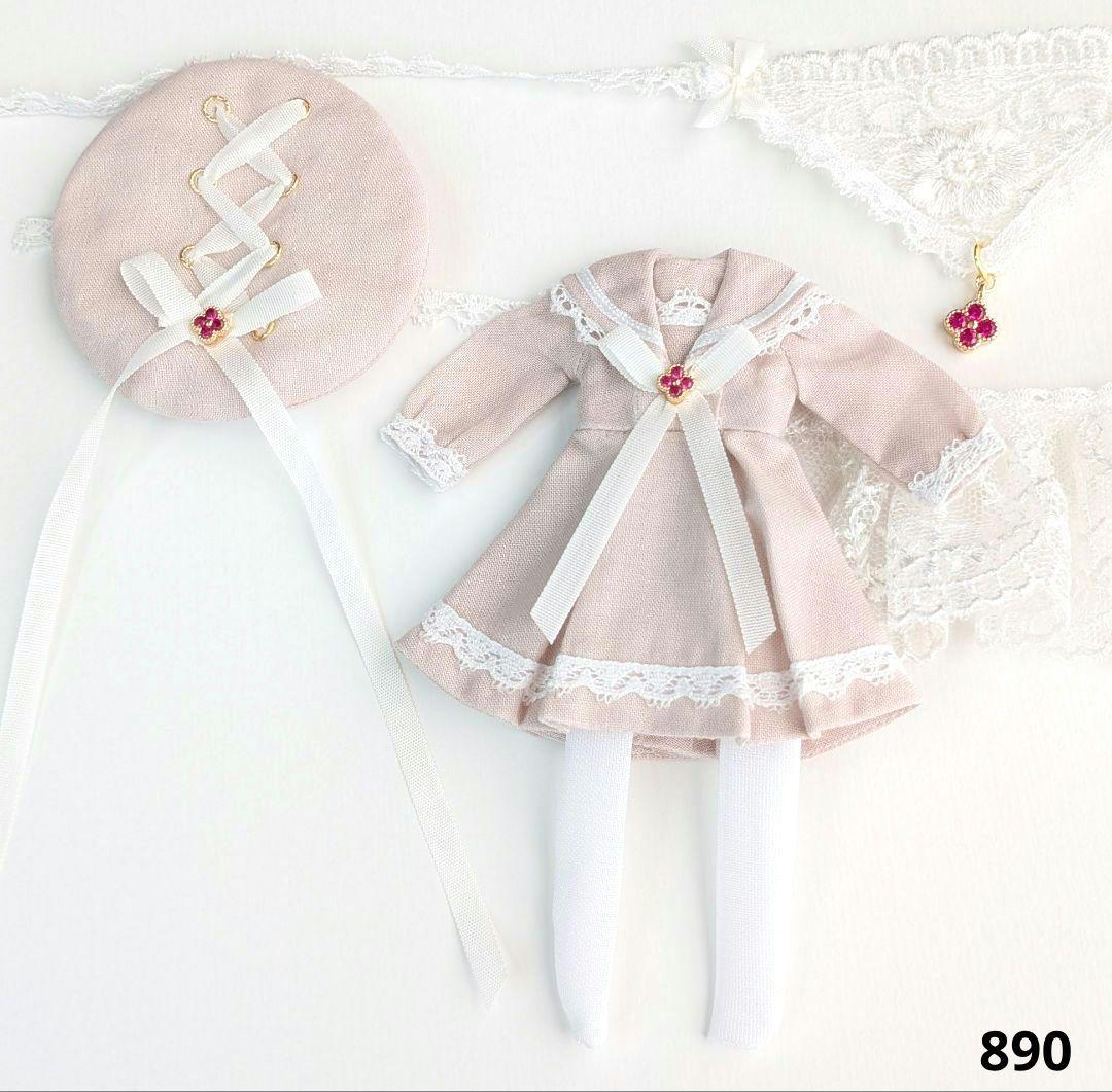 【ピコニーモP専用】レースセーラーワンピース ピンク 890 No.812 長袖セーラーワンピース スモーキーピンク(Smoky Pink