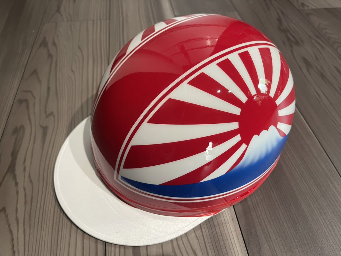 七色ラメ 三つボタン 富士日章 コルク半 ヘルメット 旧車會 ボ 暴走族