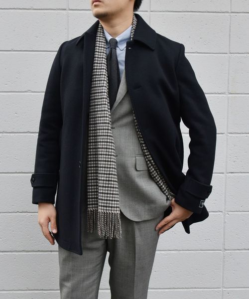 SHIPS（シップス）の「SD: ウール カーコート(ネイビー)（ステンカラー