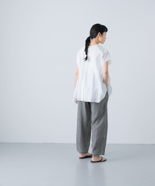 かぐれ（カグレ）の「レーヨンコットン2WAYブラウス（シャツ/ブラウス