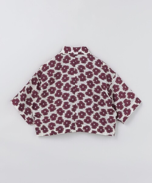 6（ロク）の「＜6(ROKU)＞フラワー ジャカード ショートスリーブシャツ