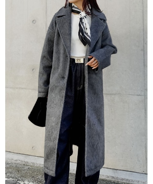 セール】[2025 WINTER PRE ORDER]ウールタッチシャギーチェスター