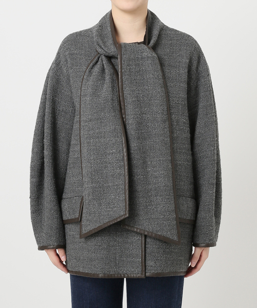 IENA（イエナ）の「[n]ツイードリボンコート（その他アウター）」 - WEAR