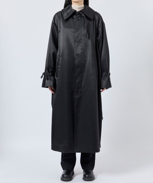 08sircus/08サーカス】Satin padded long coat/サテンパデッドロング