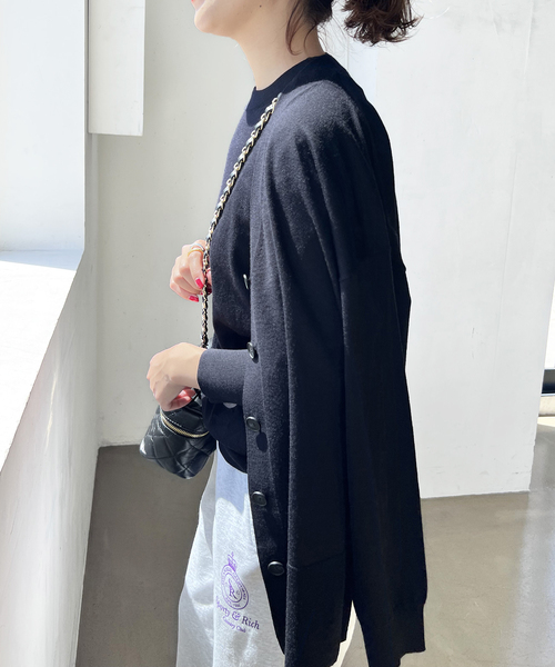 Spick & Span（スピックアンドスパン）の「18G Vネックカーディガン