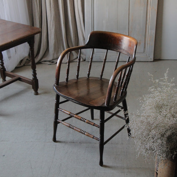 1910年代オーク材オフィスチェア（椅子） イギリスアンティーク家具