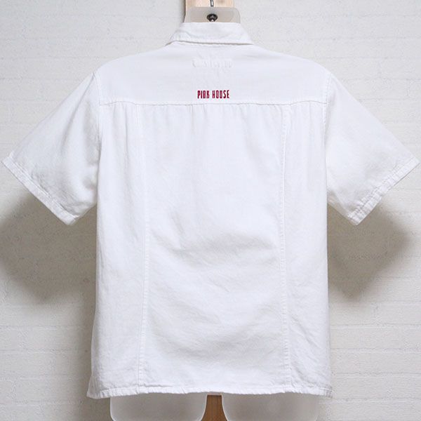白ロゴ刺繍ブラウス【L】 - ピンクハウス通販｜リサイクルブティック