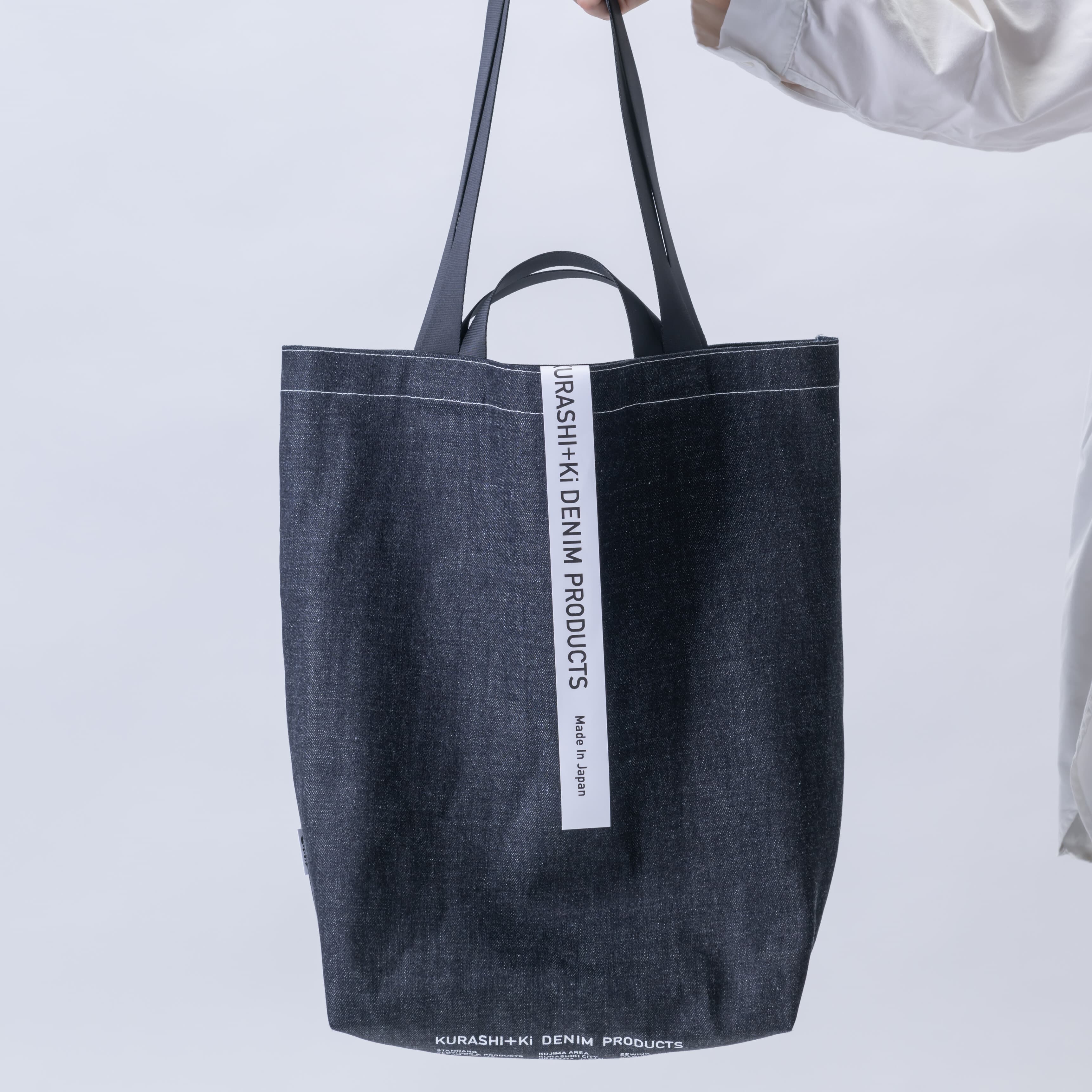 KURASHI+Ki BAG L BK（ショッピングトート・ブラック）(ブラック