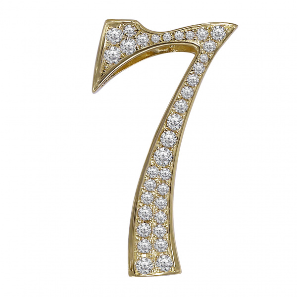 新品] ユキザキ ノンブル ナンバーペンダントトップ【7】Lサイズ【正規