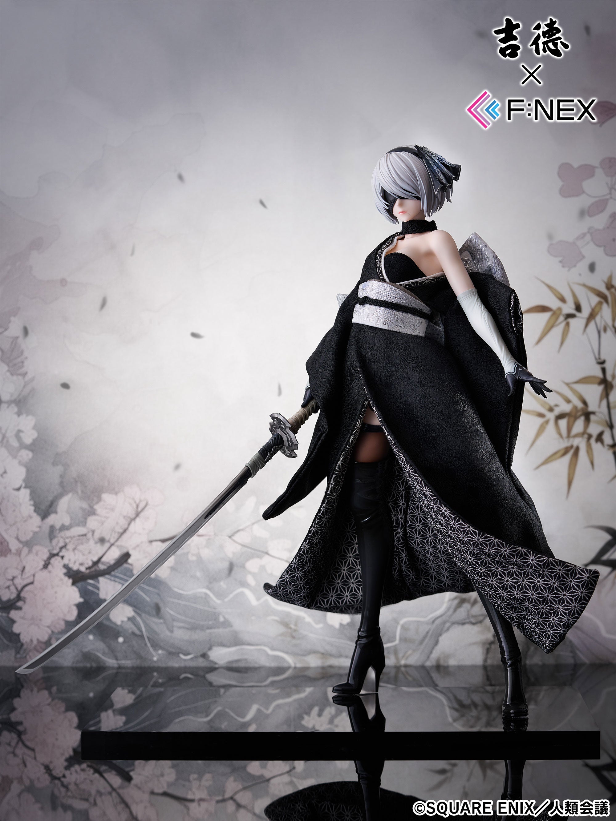 吉徳×F:NEX ヨルハ二号B型/2B -日本人形- 1/4スケールフィギュア
